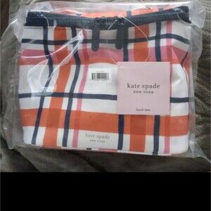 Brand New In Package kate spade™ Plaid Insulated Lunch Tote
